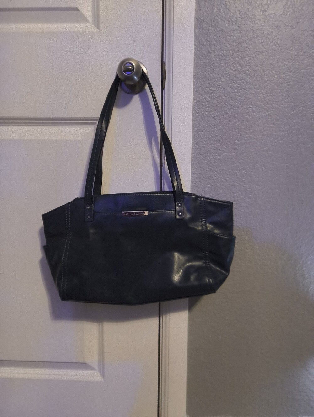 Relic Dark Blue Leather Tote Bag